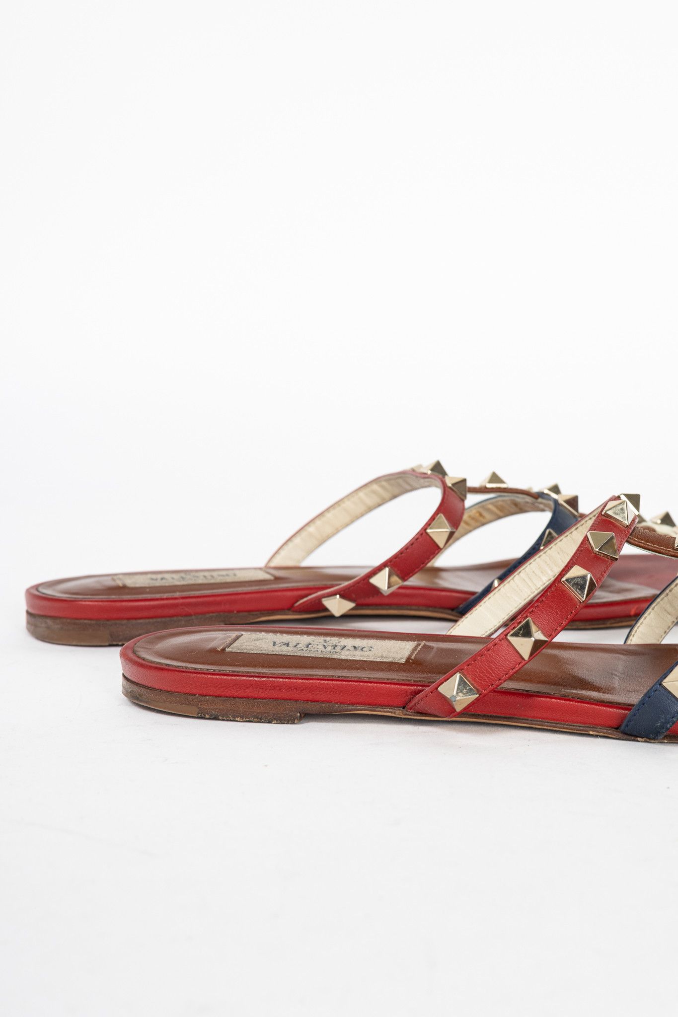 Valentino Valentino Garavani Rockstud Flat Mule Sandals Size US 8 / IT 38 - 9 Thumbnail