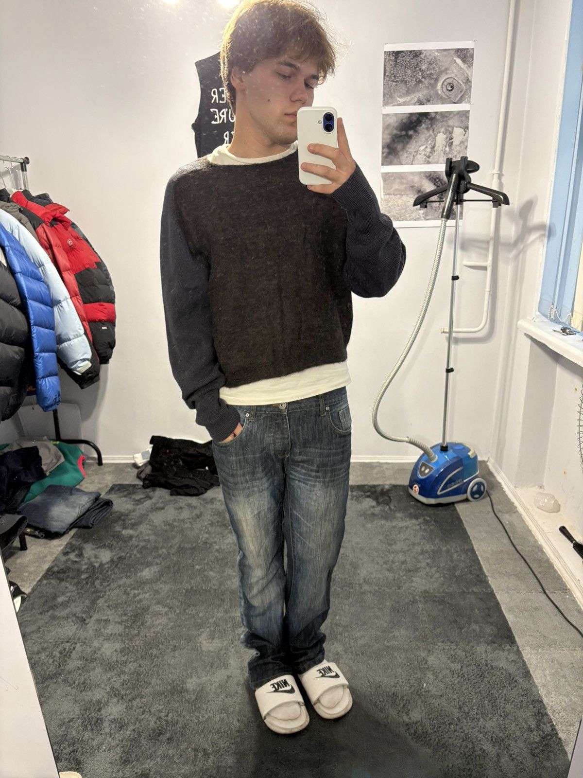 Hysteric Glamour × Undercover 2000s Distressed Faded Denim Hedi