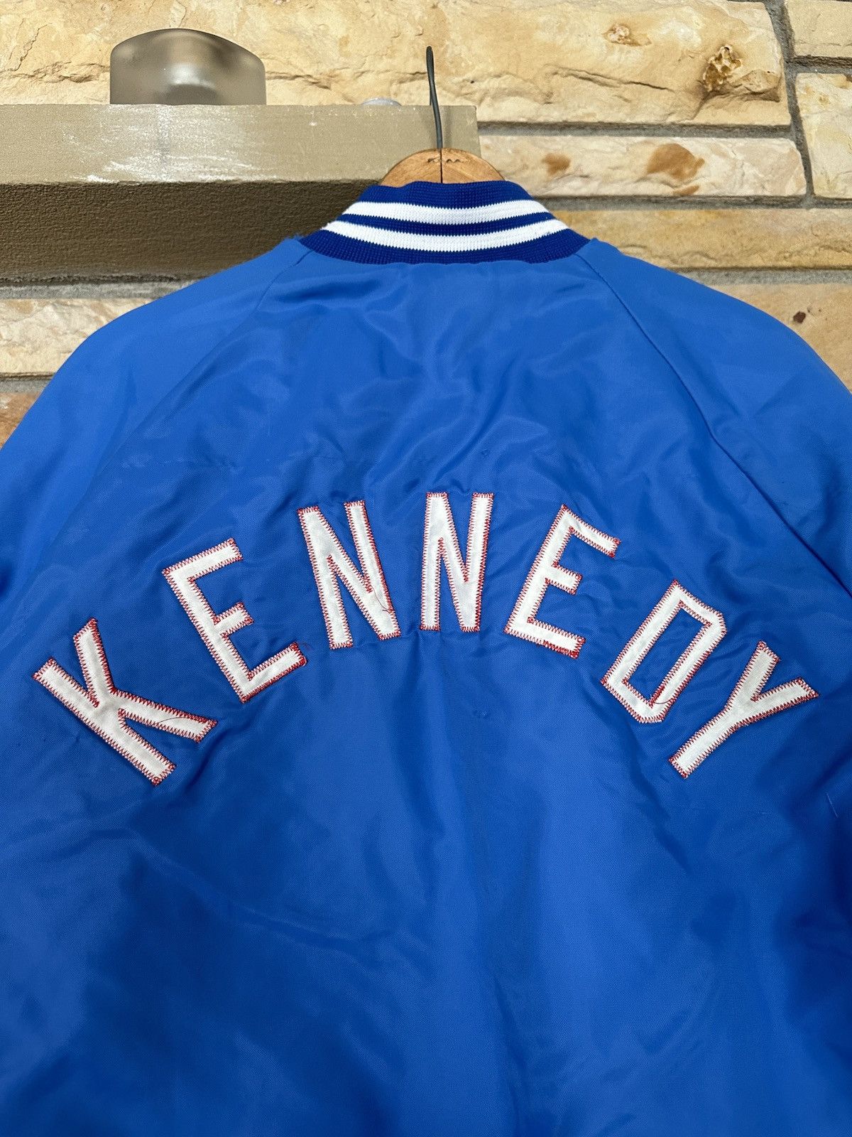 Vintage Vintage 90s Taylor Kennedy Varsity Bomber Jacket Size US L / EU 52-54 / 3 - 9 Thumbnail