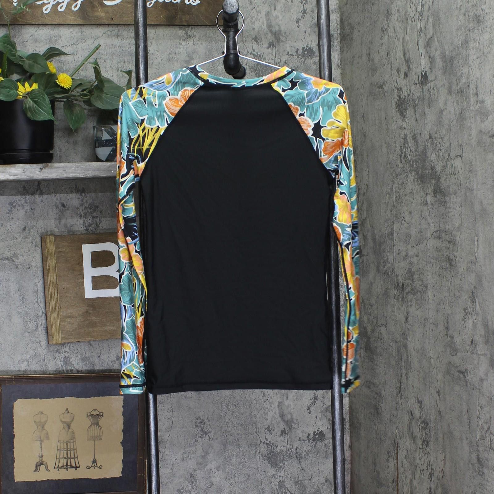 Volcom Nwt Volcom It Long Sleeve Rashguard O0322400 Multi Black M Size ONE SIZE - 2 Thumbnail