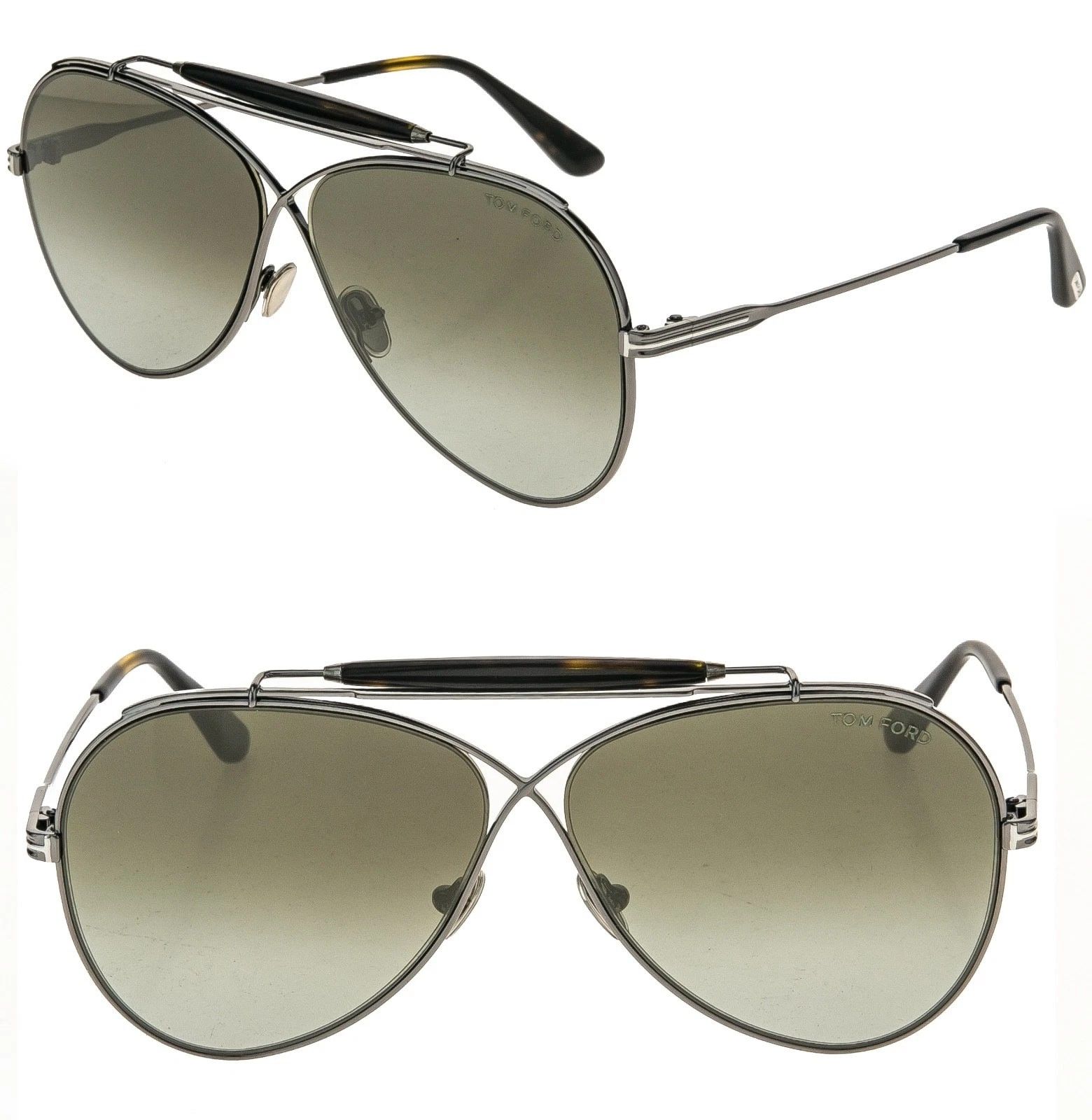 Tom Ford TOM FORD HOLDEN TF818 08G Gray Aviator Sunglasses 818 FT0818 Size ONE SIZE - 1 Thumbnail