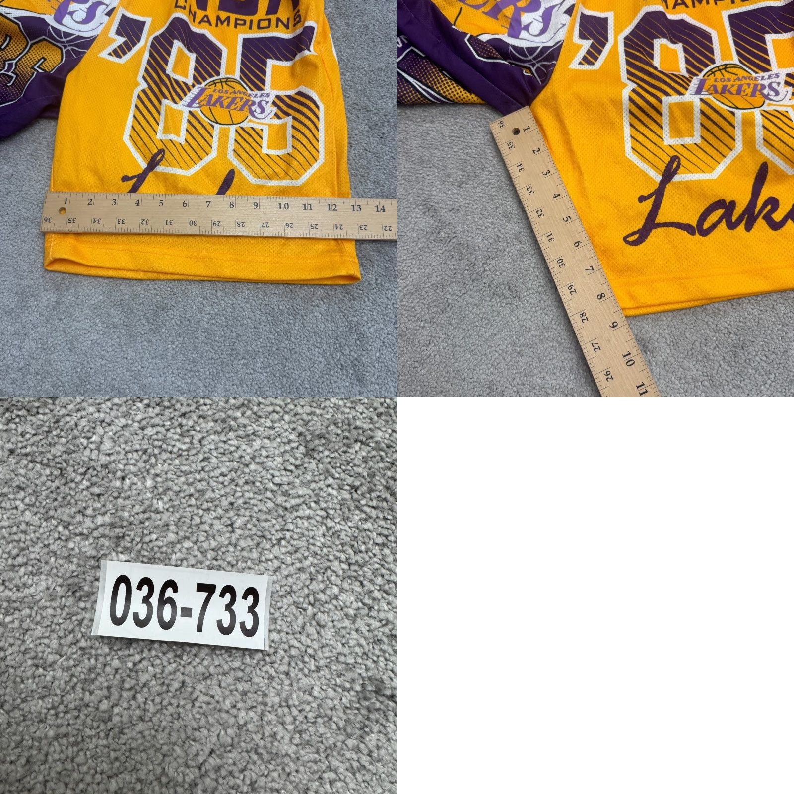 Mitchell & Ness Mitchell & Ness LA Lakers '85 Champions Split Basketball Shorts Mens M NWT Size US 31 - 11 Thumbnail