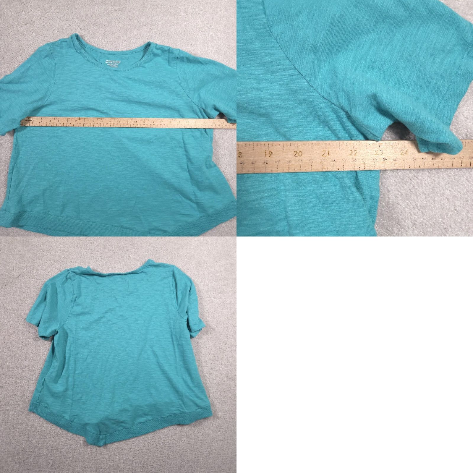 Vintage VINTAGE Chico's Shirt Womens XXL Blue Short Sleeve Asymmetrical Hem Cotton Modal Tee Top Size XXL / US 16-18 / IT 52-54 - 8 Thumbnail