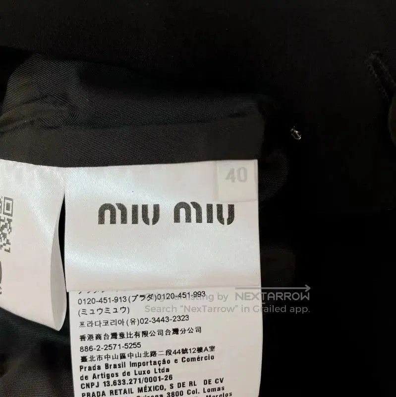 Miu Miu Miu Miu Black Spring Autumn Jacket for Women . Size L / US 10 / IT 46 - 8 Thumbnail