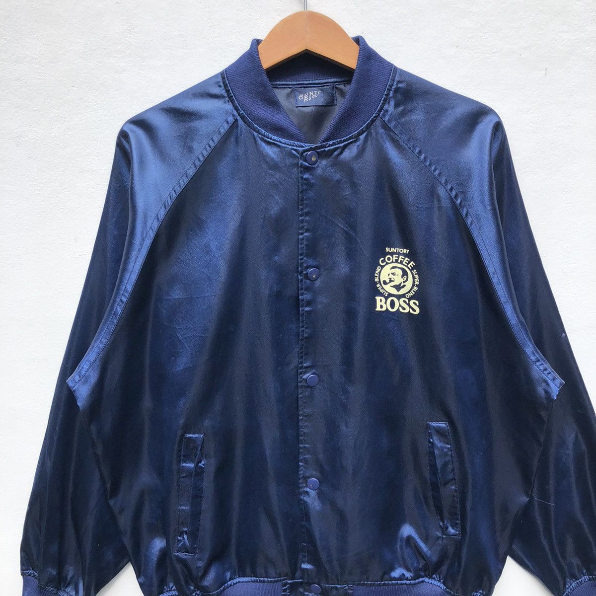 Vintage Vintage Suntory Coffee Boss Varsity Jacket Spellout Back Hit Size US L / EU 52-54 / 3 - 8 Thumbnail