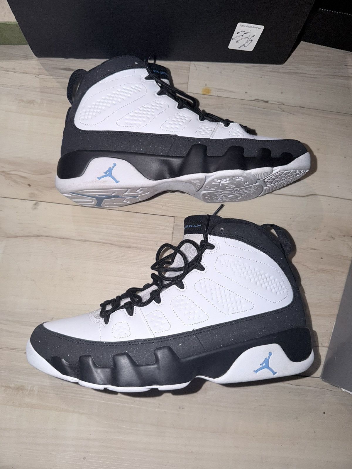 Jordan Brand Jordan Air Jordan 9 university blue Men's Mid Top Sneakers Size US 10 / EU 43 - 1 Thumbnail