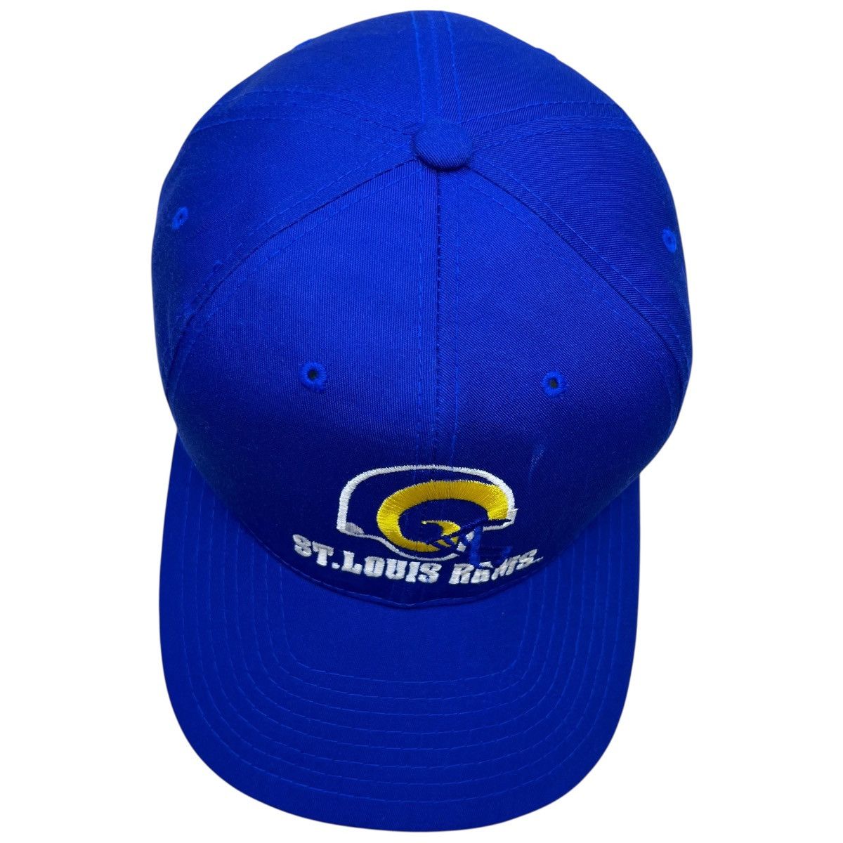 NFL Vtg 1990s NFL St. Louis Rams Spell Out Helmet Logo Snapback Size ONE SIZE - 7 Thumbnail