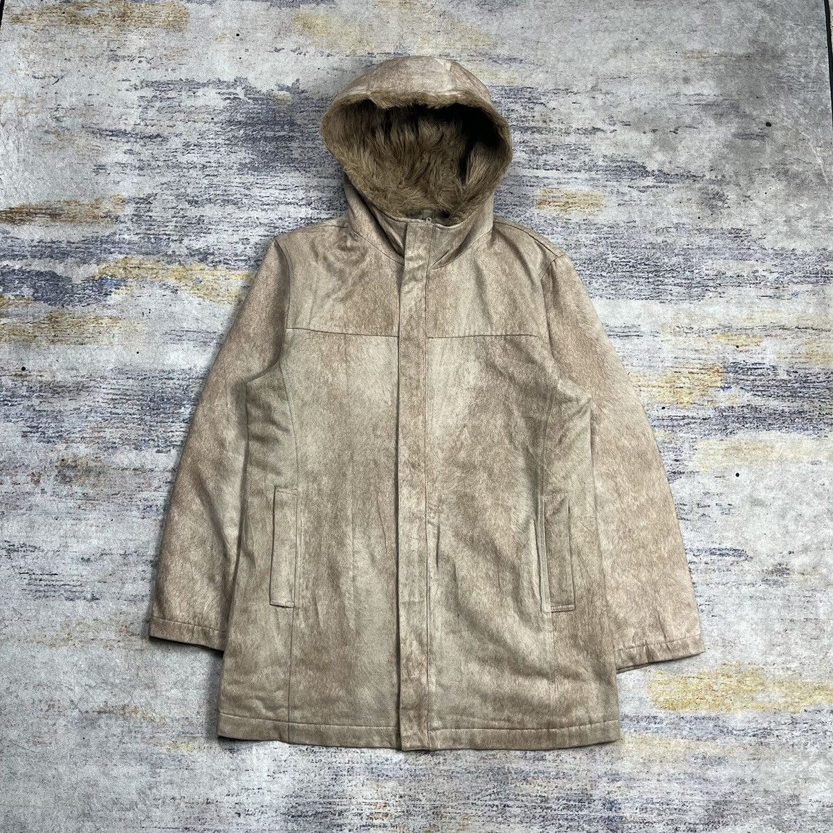 14th Addiction × Le Grande Bleu (L.G.B.) × Tornado Mart Tornado mart japan suede hooded fur coat jacket Size US M / EU 48-50 / 2 - 1 Thumbnail