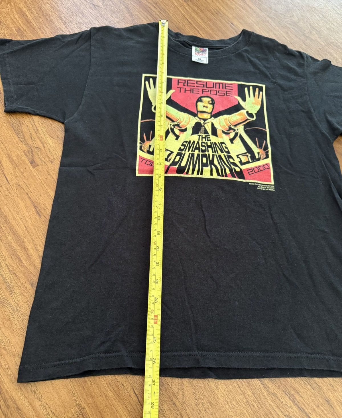 Fruit Of The Loom Vintage Smashing Pumpkins T Shirt 2000 Resume The Posse Tour Size US M / EU 48-50 / 2 - 6 Thumbnail