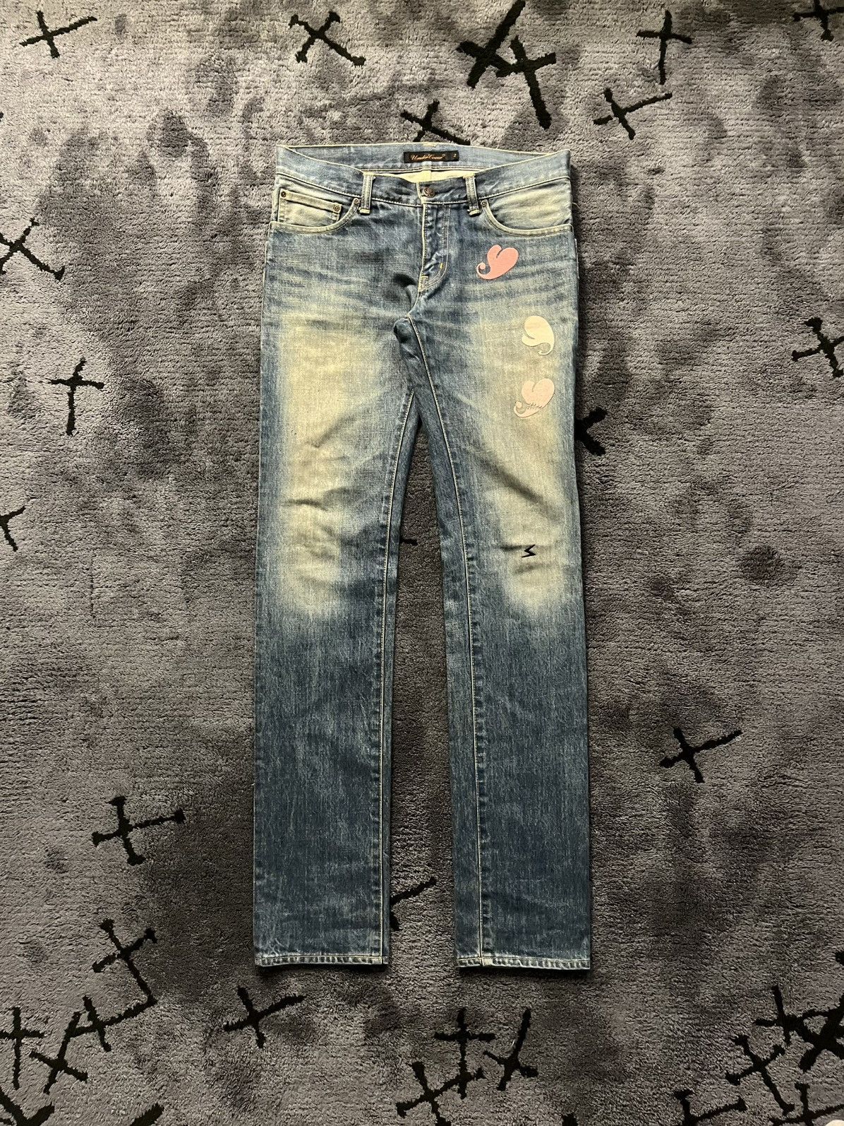 Undercover AW05 Arts & Crafts Heart Denim Size US 30 / EU 46 - 2 Thumbnail
