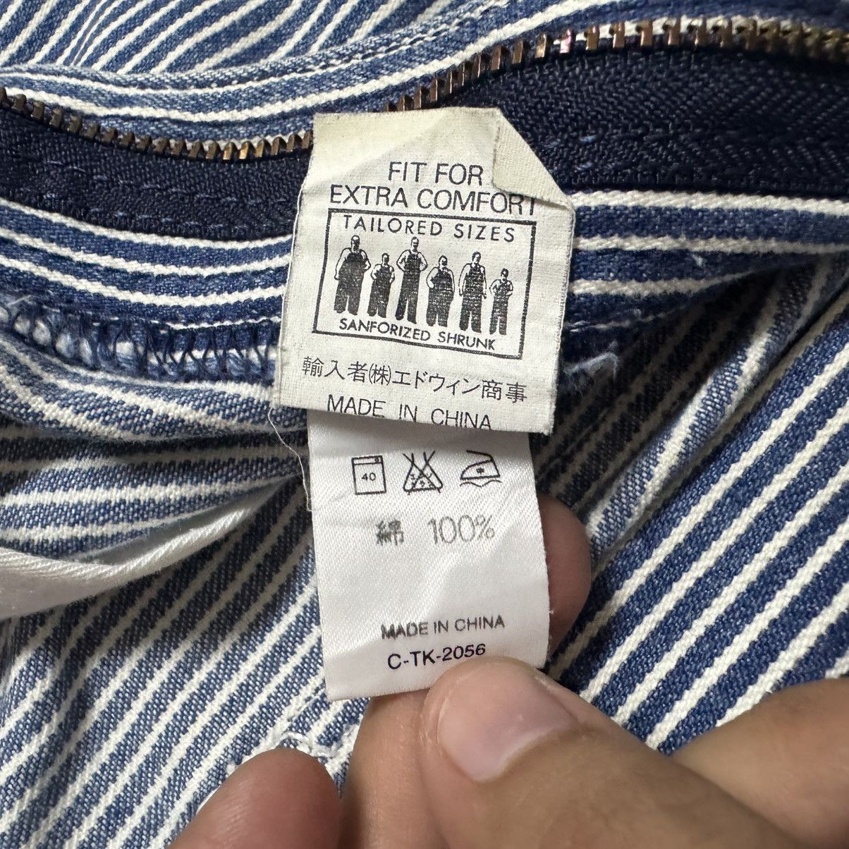 Lee Vtg🔥90’s Lee Hickory Men Workwear Carpenter Pants Size US 36 / EU 52 - 18 Thumbnail