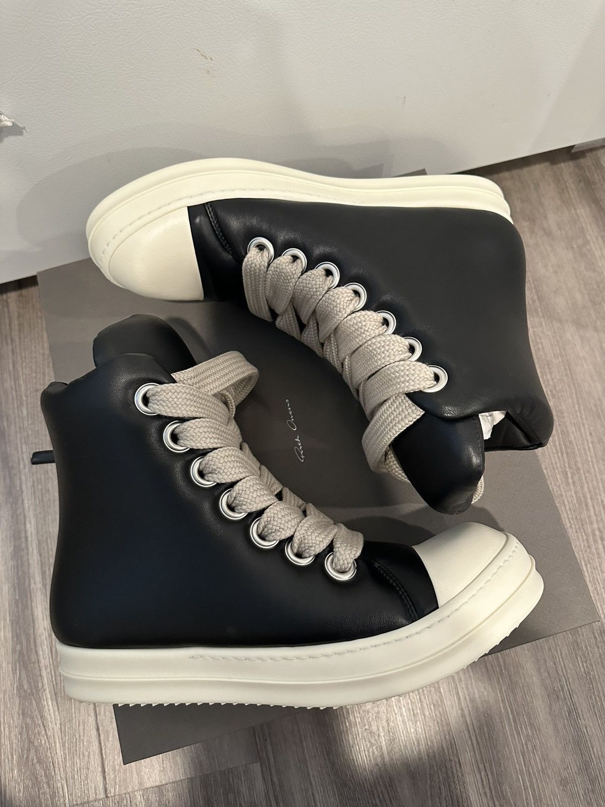 Rick Owens Rick Owens Jumbo Lace Padded Ramones High Size 41 | Grailed