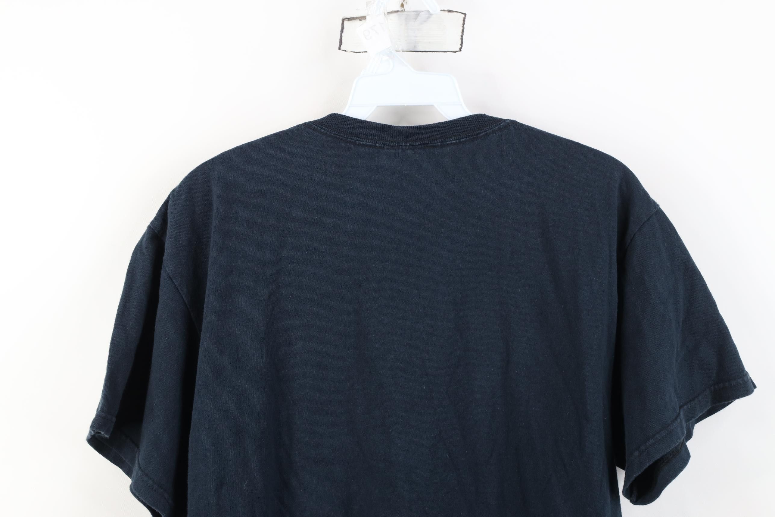 Vintage Vintage 90s Y2K Streetwear Faded Blank Cotton T-Shirt Black Size US M / EU 48-50 / 2 - 10 Thumbnail