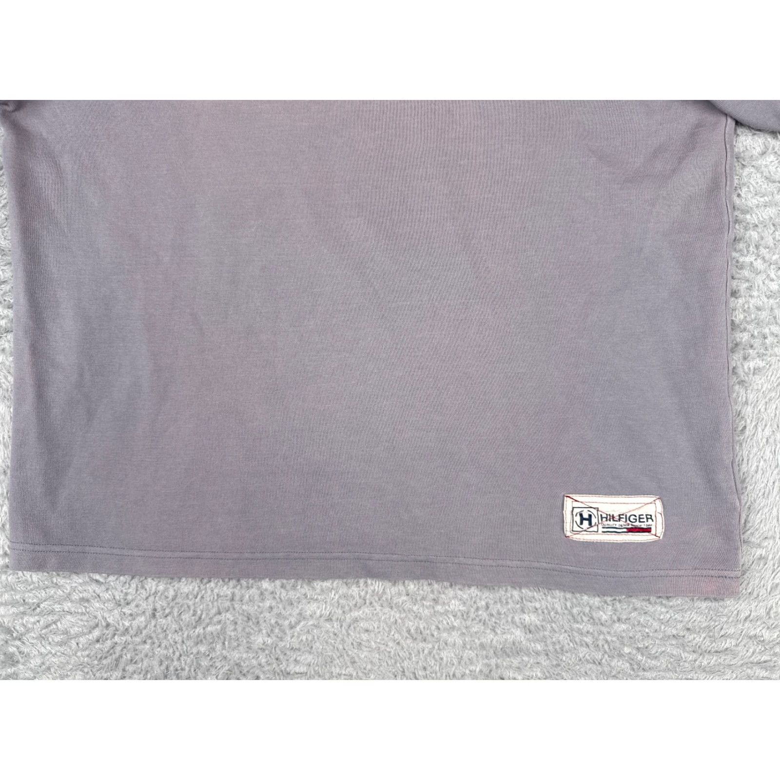 Tommy Hilfiger Tommy Hilfiger Shirt Adult Large Gray V-Neck Short Sleeve Cotton Blend Size US L / EU 52-54 / 3 - 5 Thumbnail