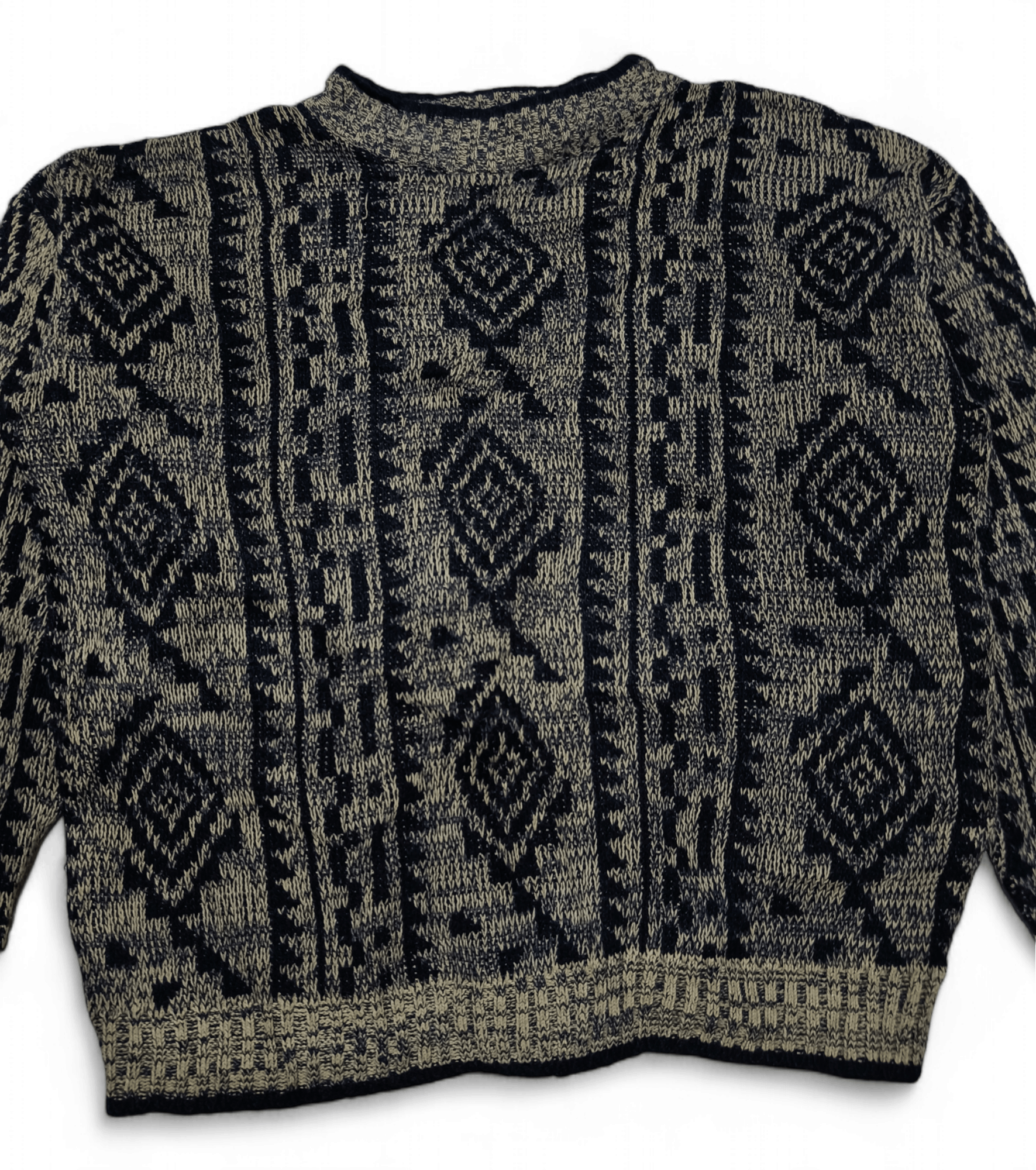 The Men's Store Vintage 80s THE MEN'S STORE Aztec Navajo Motifs Knit Sweater Size US M / EU 48-50 / 2 - 2 Thumbnail