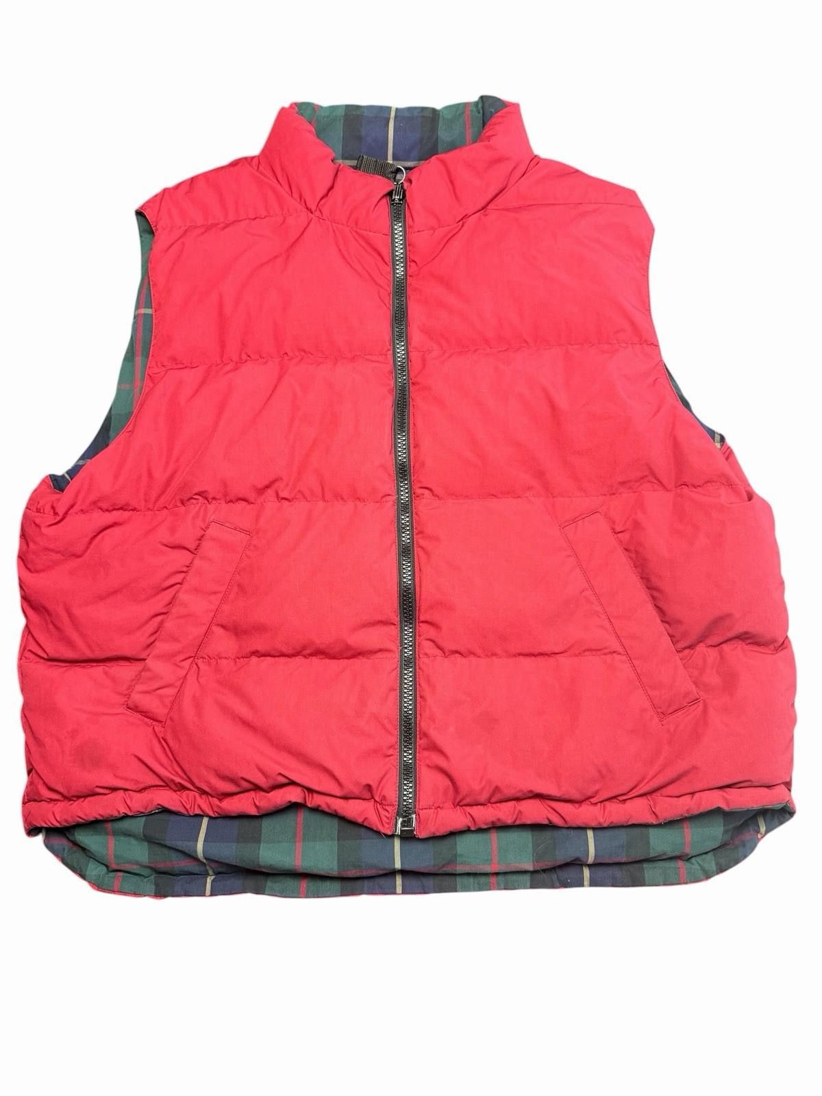 Eddie Bauer Eddie Bauer Reversible Red/Green Plaid Jacket Vest Men’s XL Size US XL / EU 56 / 4 - 1 Thumbnail