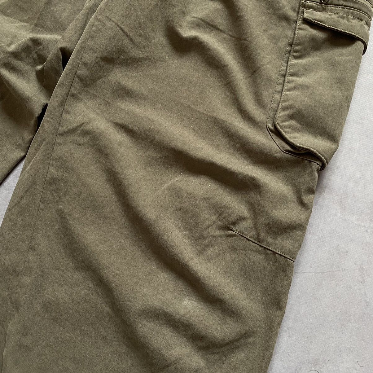 Japanese Brand × Nike × Vintage Y2K Nike Vintage Faded Cargo Parachute Green Pants Size US 31 - 6 Thumbnail