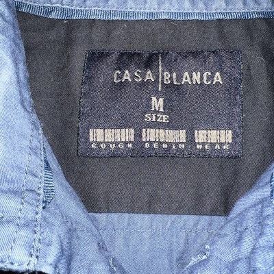 Casablanca Casa Blanca Shirt Mens Medium Blue Long Sleeve Business Casu Size US M / EU 48-50 / 2 - 6 Thumbnail