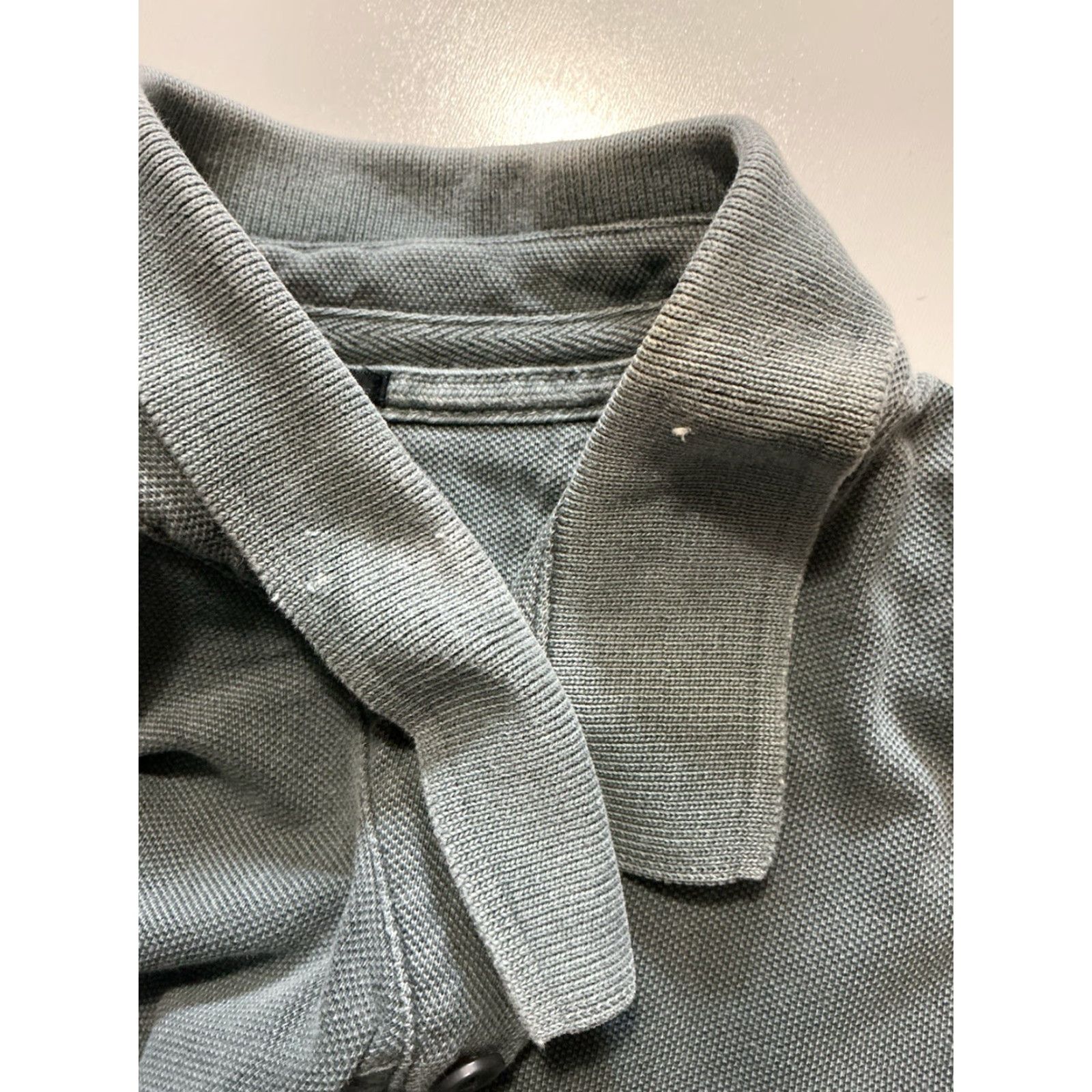 Allsaints AllSaints Spitalfields Sandringham Ram Skull Cotton Gray S/S Polo Shirt Large Mens Size US L / EU 52-54 / 3 - 6 Thumbnail