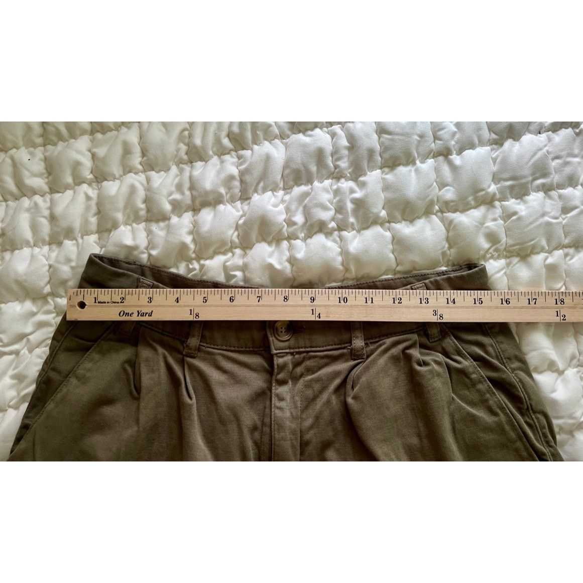 Free People Free People Army Olive Green Billie Chino Shorts sz 10 Size 32" / US 10 / IT 46 - 5 Thumbnail