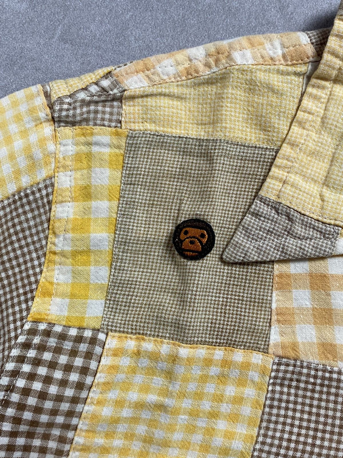 Bape Bape “Baby Milo” Patchwork Shirt Size US M / EU 48-50 / 2 - 6 Thumbnail