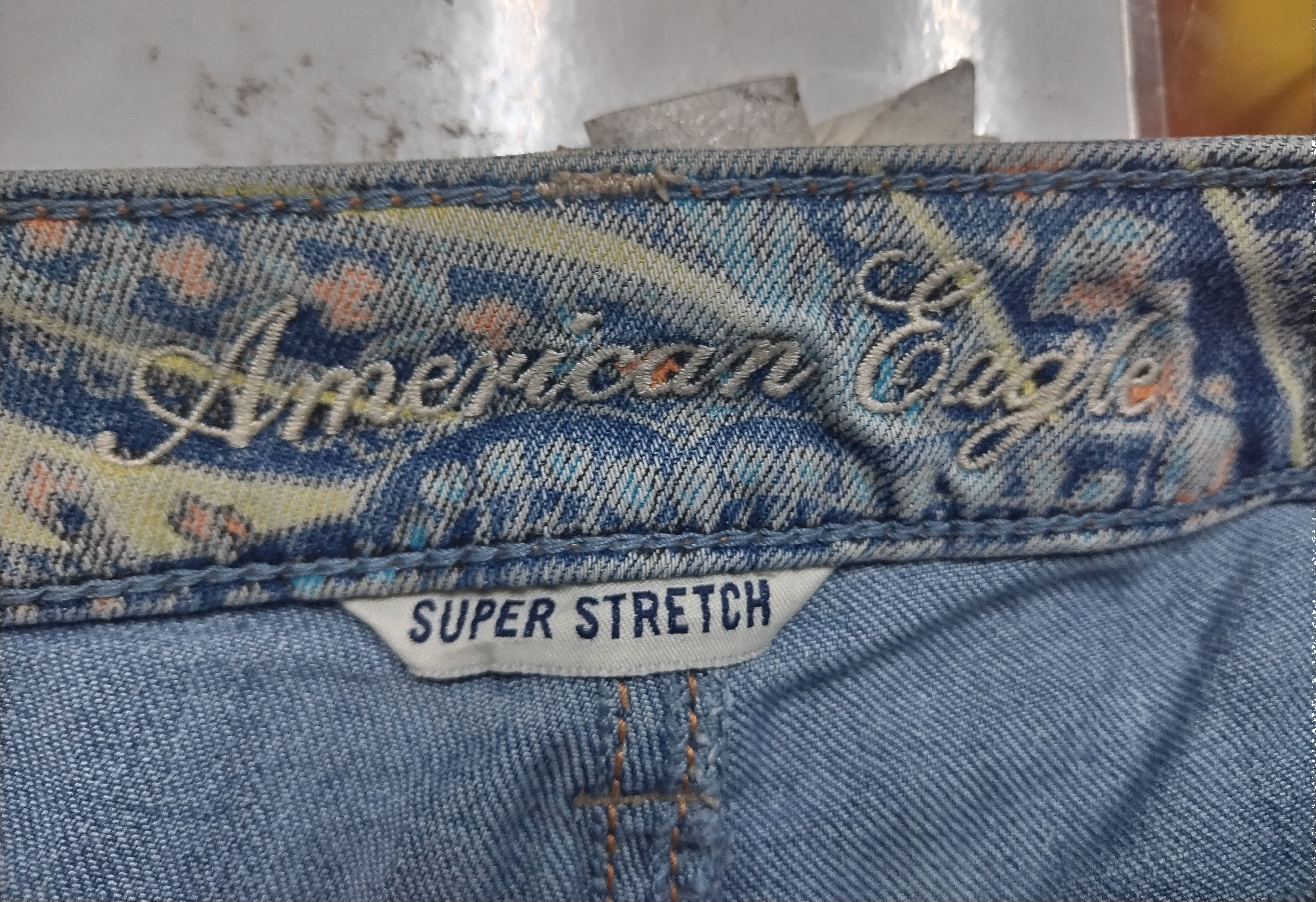 American Eagle Outfitters Paisley American eagle super stretch jegging fit jeans Size 29" - 7 Thumbnail
