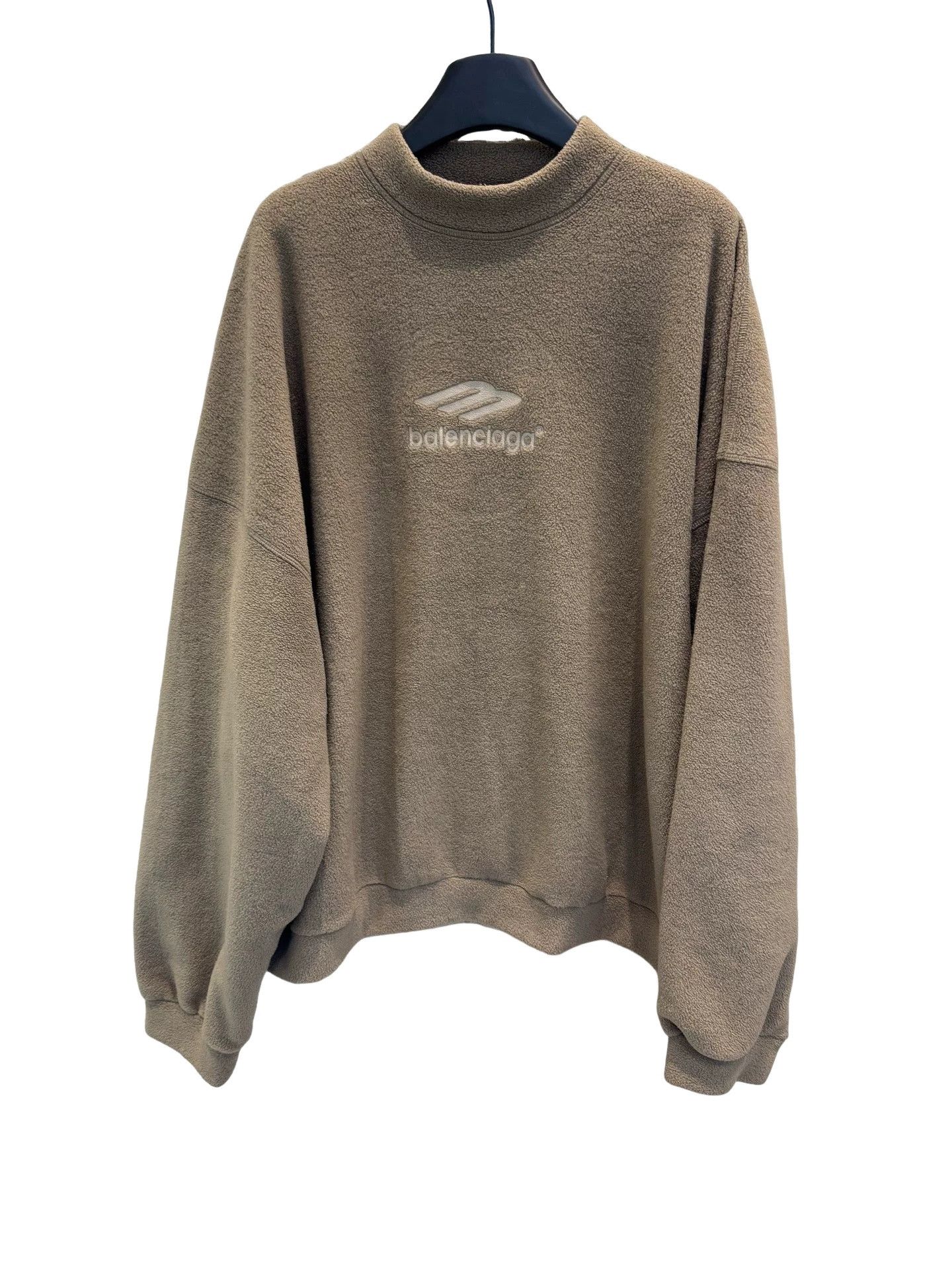 Balenciaga Balenciaga Logo Fleece Sweatshirt XXS Size US XXS / EU 40 - 1 Thumbnail