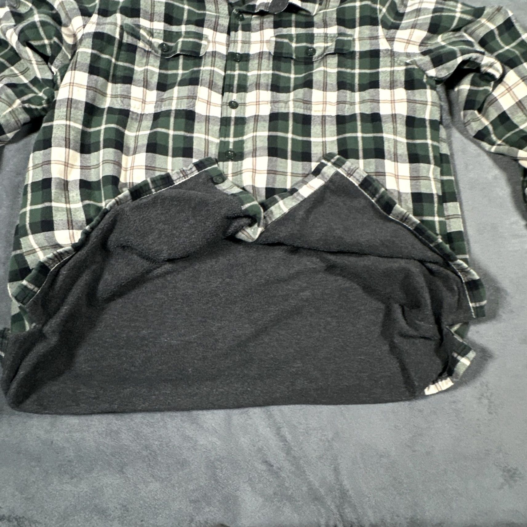 Vintage VINTAGE LL Bean Shirt Mens XL Green Plaid Flannel Lined Button Front Outdoor Casual Size US XL / EU 56 / 4 - 4 Thumbnail