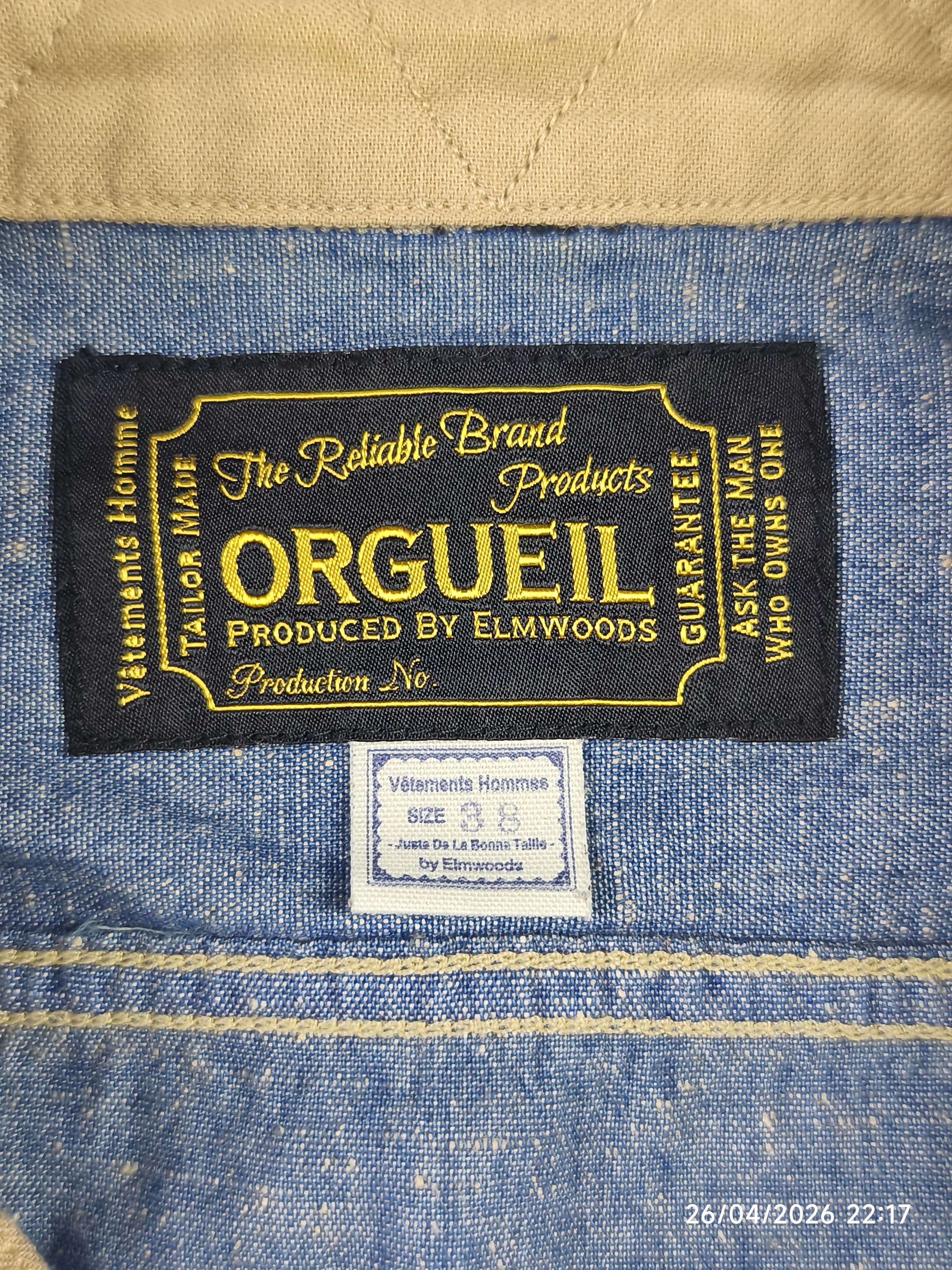 Orgueil Orgueil - studio d'artisan - classic chambray work shirt Size US S / EU 44-46 / 1 - 7 Thumbnail