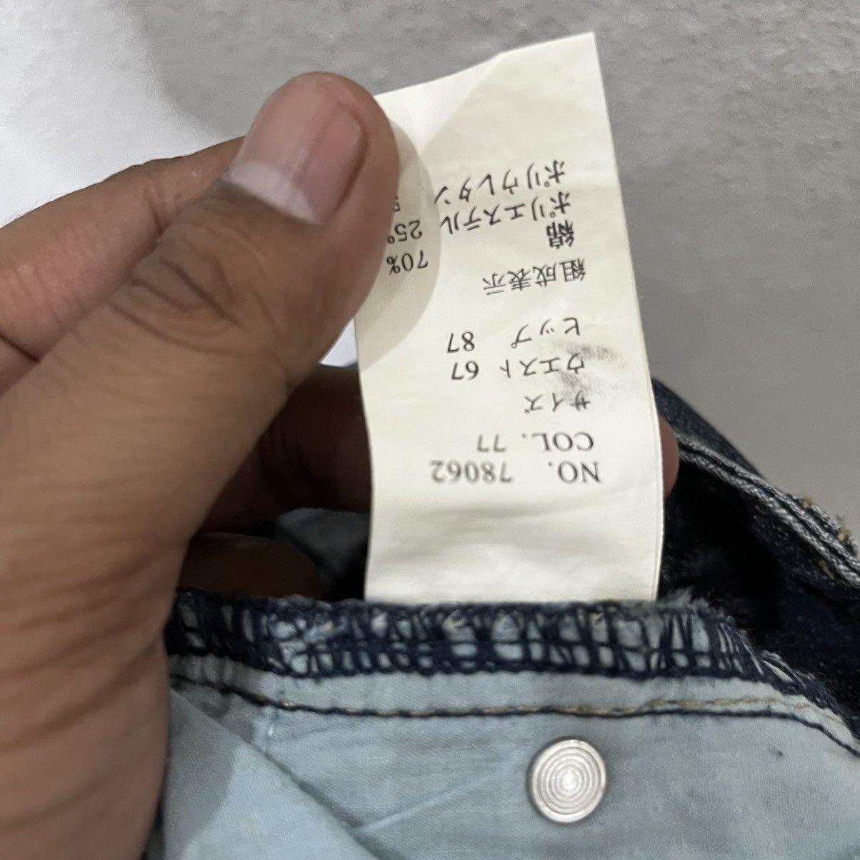 Japanese Brand Vintage Japanese Designer Little Distressed Denim Size 29" - 5 Thumbnail