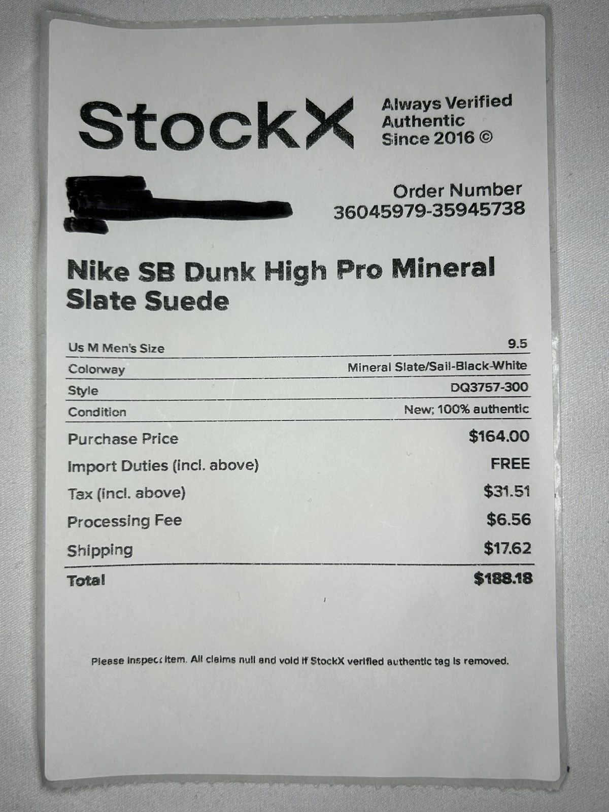 Nike SB Nike SB Dunk High Pro “Mineral Slate” – US 9.5 / UK 8.5 Size US 9.5 / EU 42-43 - 8 Thumbnail