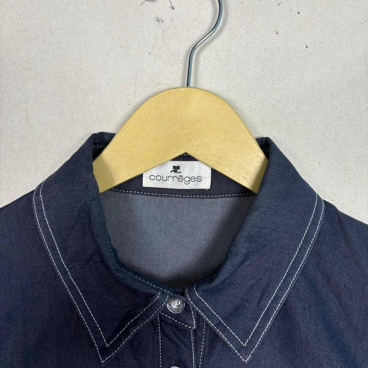 Courreges Courreges Blue Denim Shirt Size S / US 4 / IT 40 - 4 Thumbnail
