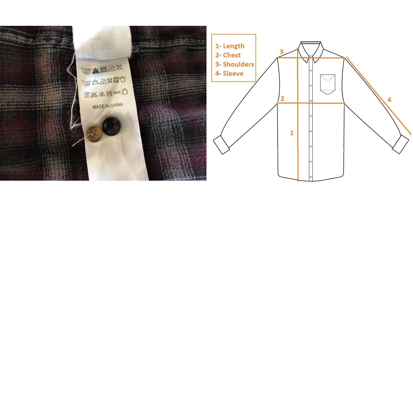 Edwin Edwin Conway Shirt Cotton Purple Men Size M Check Size US M / EU 48-50 / 2 - 9 Thumbnail