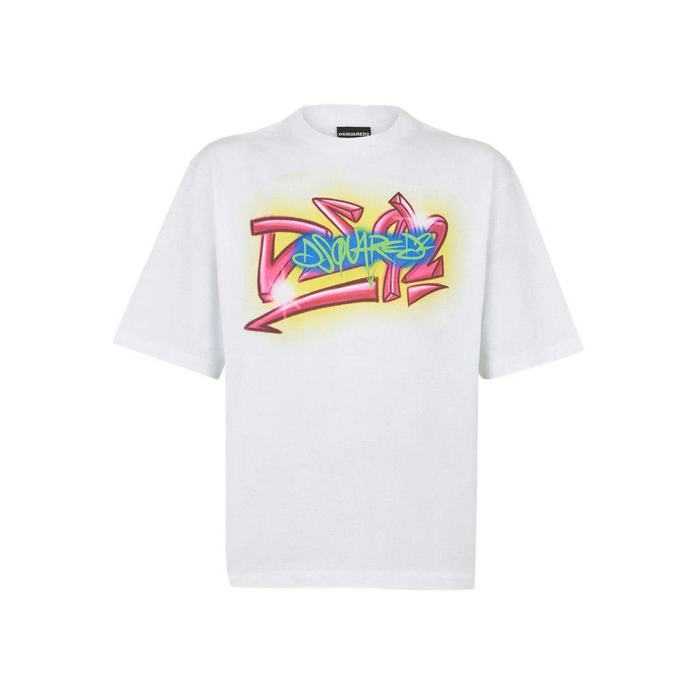 Dsquared2 Dsquared2 WHITE T-Shirts & Vests - T-Shirts Size US XXL / EU 58 / 5 - 1 Thumbnail