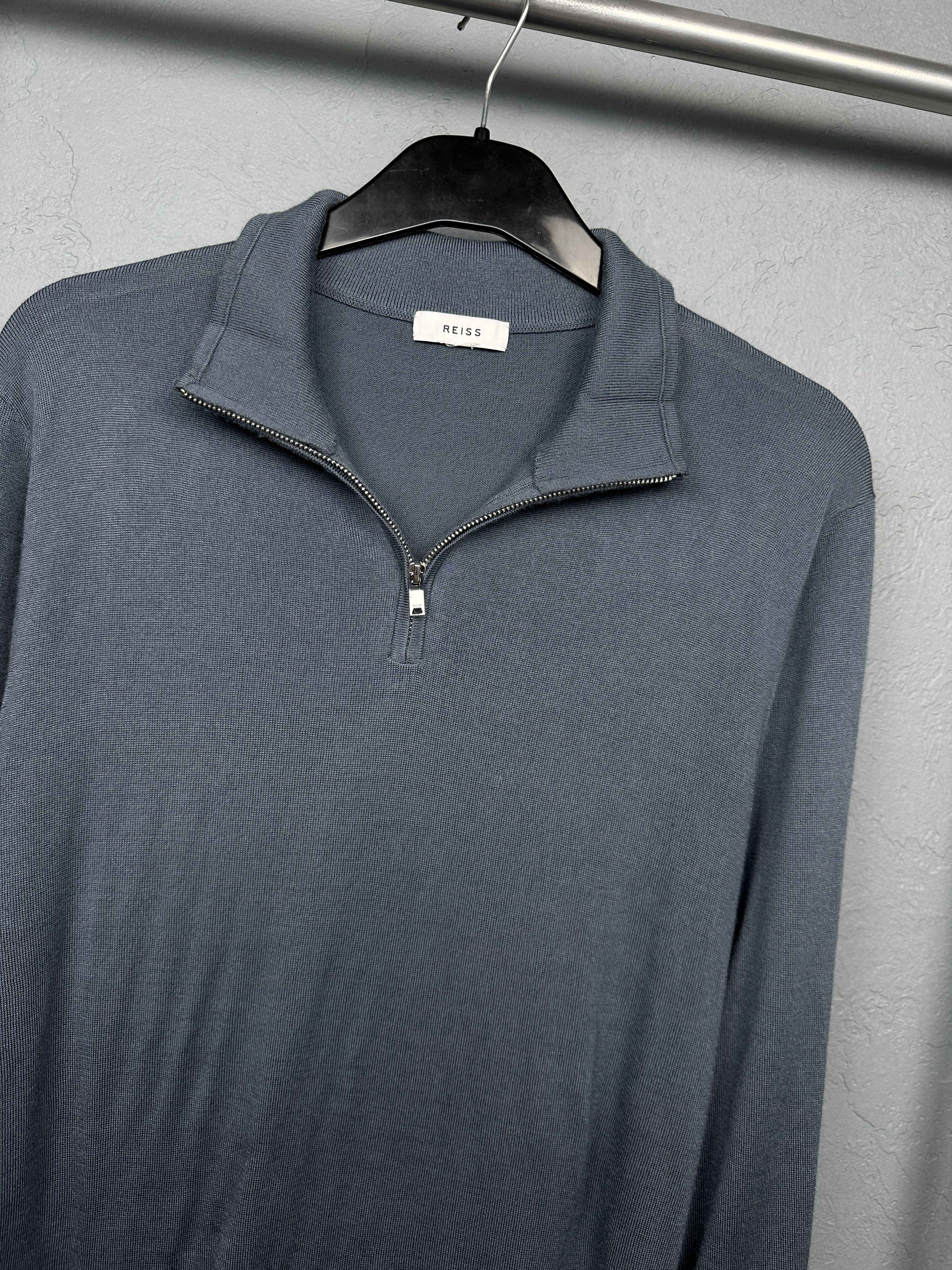 Reiss Reiss Mens Wool Quarter 1\4 Zip Sweater Size US M / EU 48-50 / 2 - 2 Thumbnail