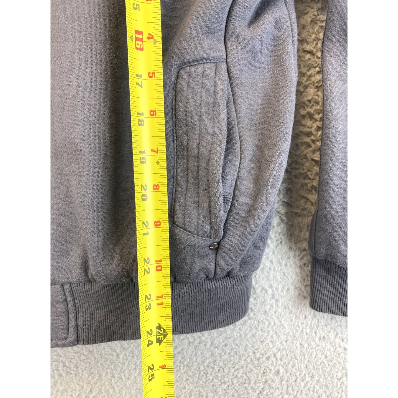 Vintage Hawke And Company Jacket Men Gray Heavy Fleece Zip XL 61-3 18/20 Years Pockets Size US XL / EU 56 / 4 - 6 Thumbnail