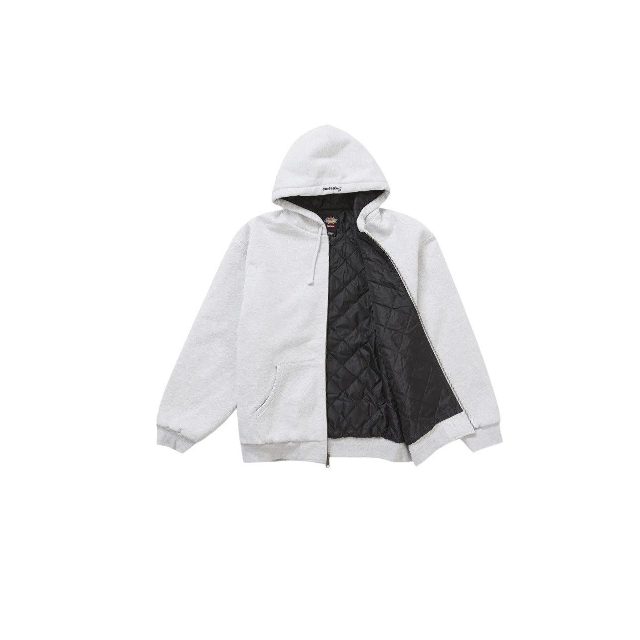 Dickies × Supreme Supreme Dickies Quilted Lined ZipUp Sweatshirt Grey Size XL Size US XL / EU 56 / 4 - 2 Thumbnail