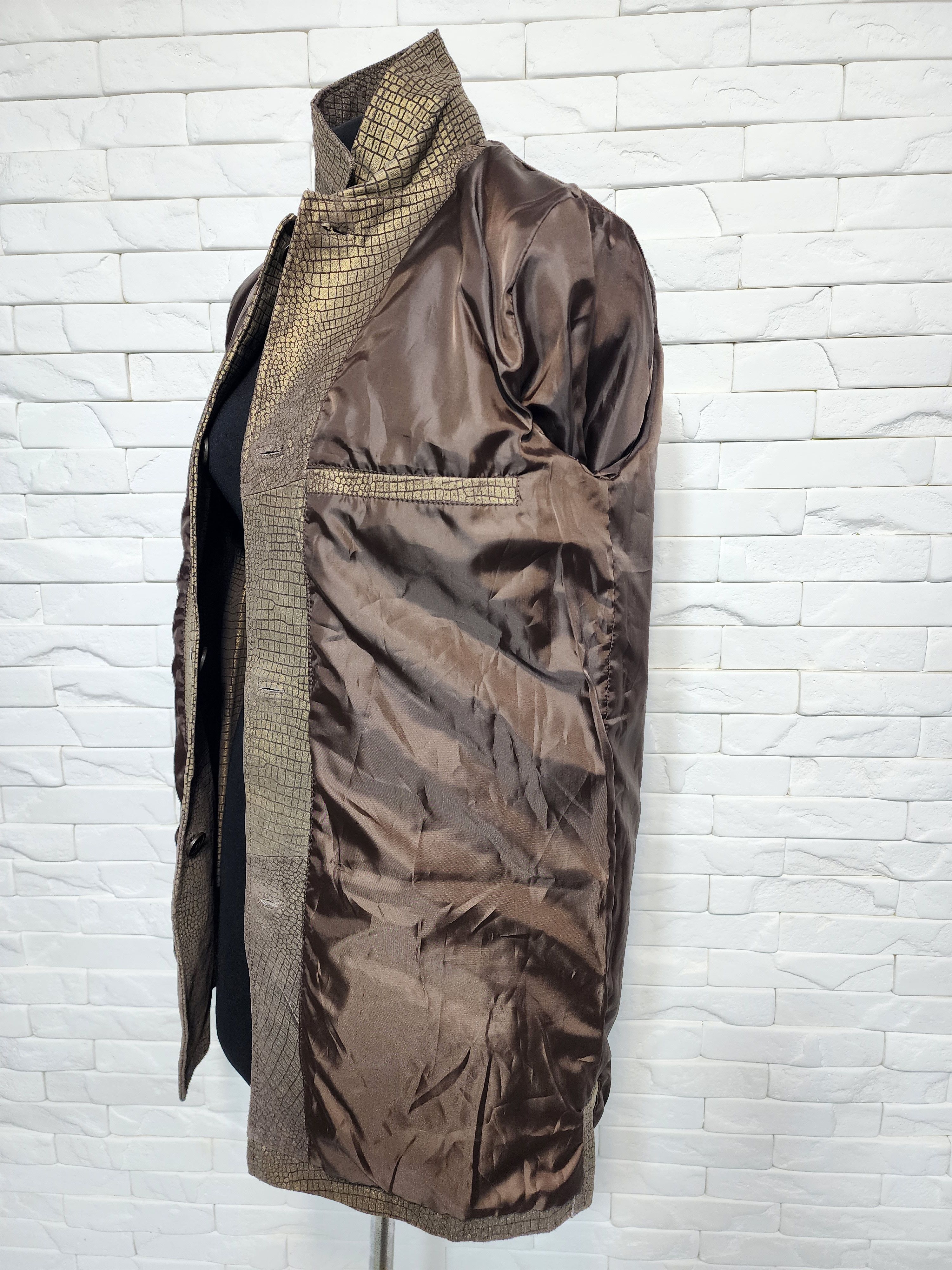 Genuine Leather Women's leather jacket in gold color. Size L / US 10 / IT 46 - 10 Thumbnail