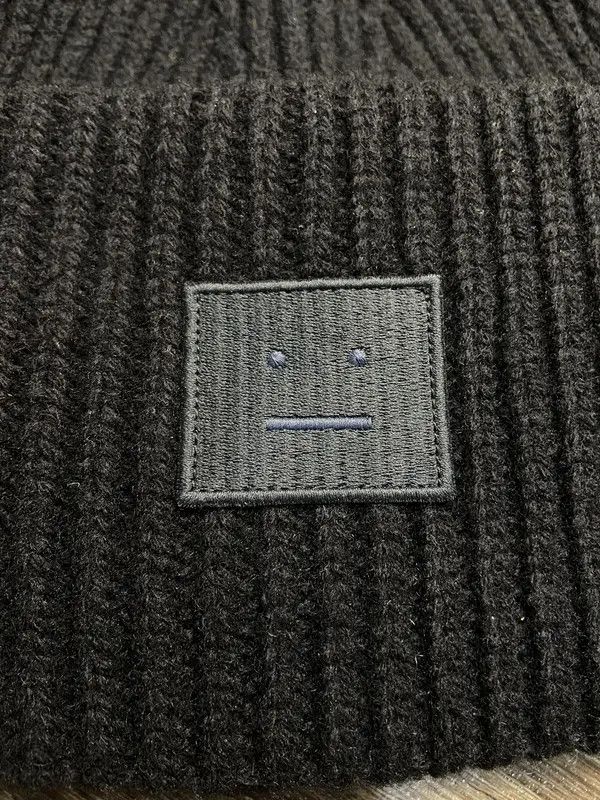 Acne Studios × Japanese Brand Acne Studio Crazy Wool Big Box Logo Y2K Hat Cap Size ONE SIZE - 8 Thumbnail