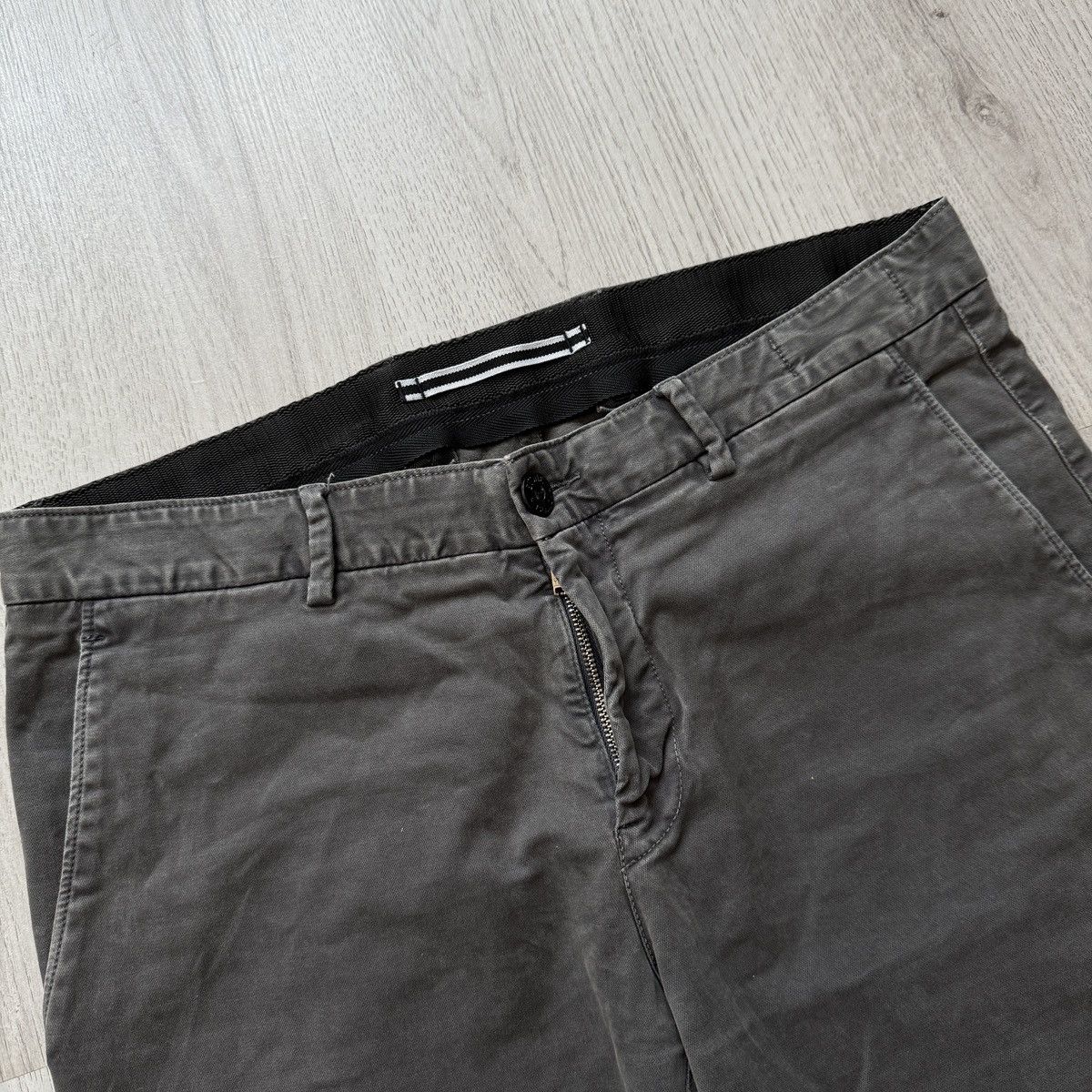 Stone Island Stone Island Type SL Grey Cotton Canvas Pants Size US 34 / EU 50 - 3 Thumbnail