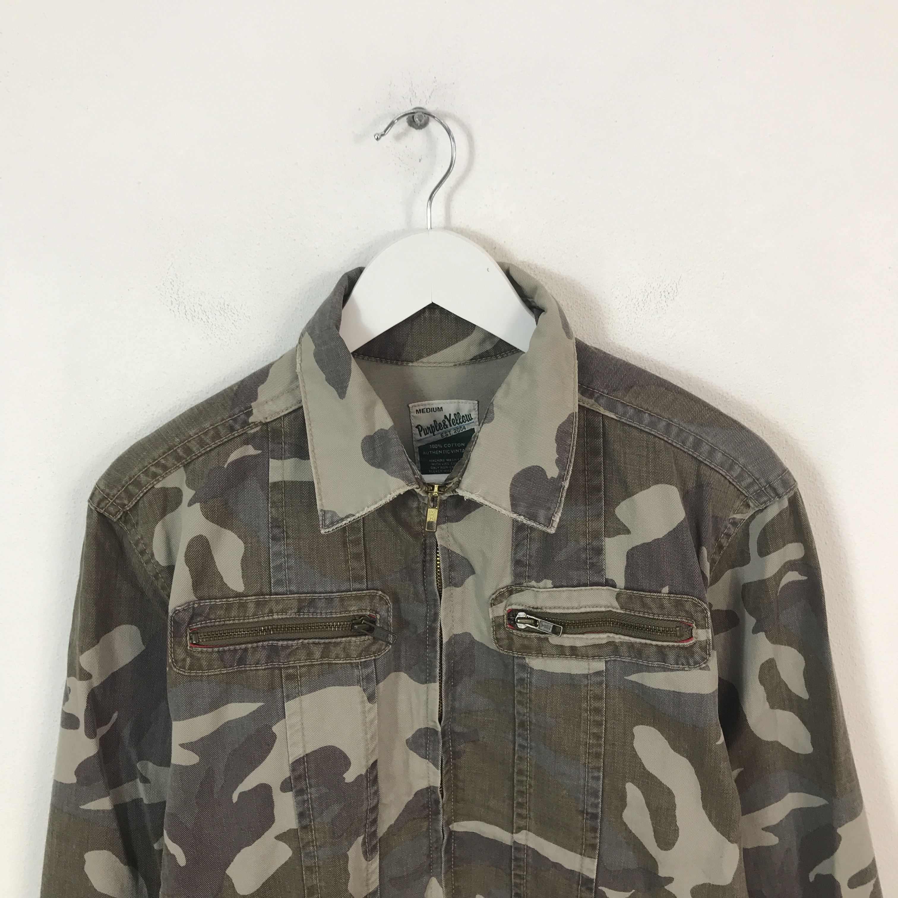 Japanese Brand purple&yellow camo Pocket tactical jacket Size US M / EU 48-50 / 2 - 2 Thumbnail