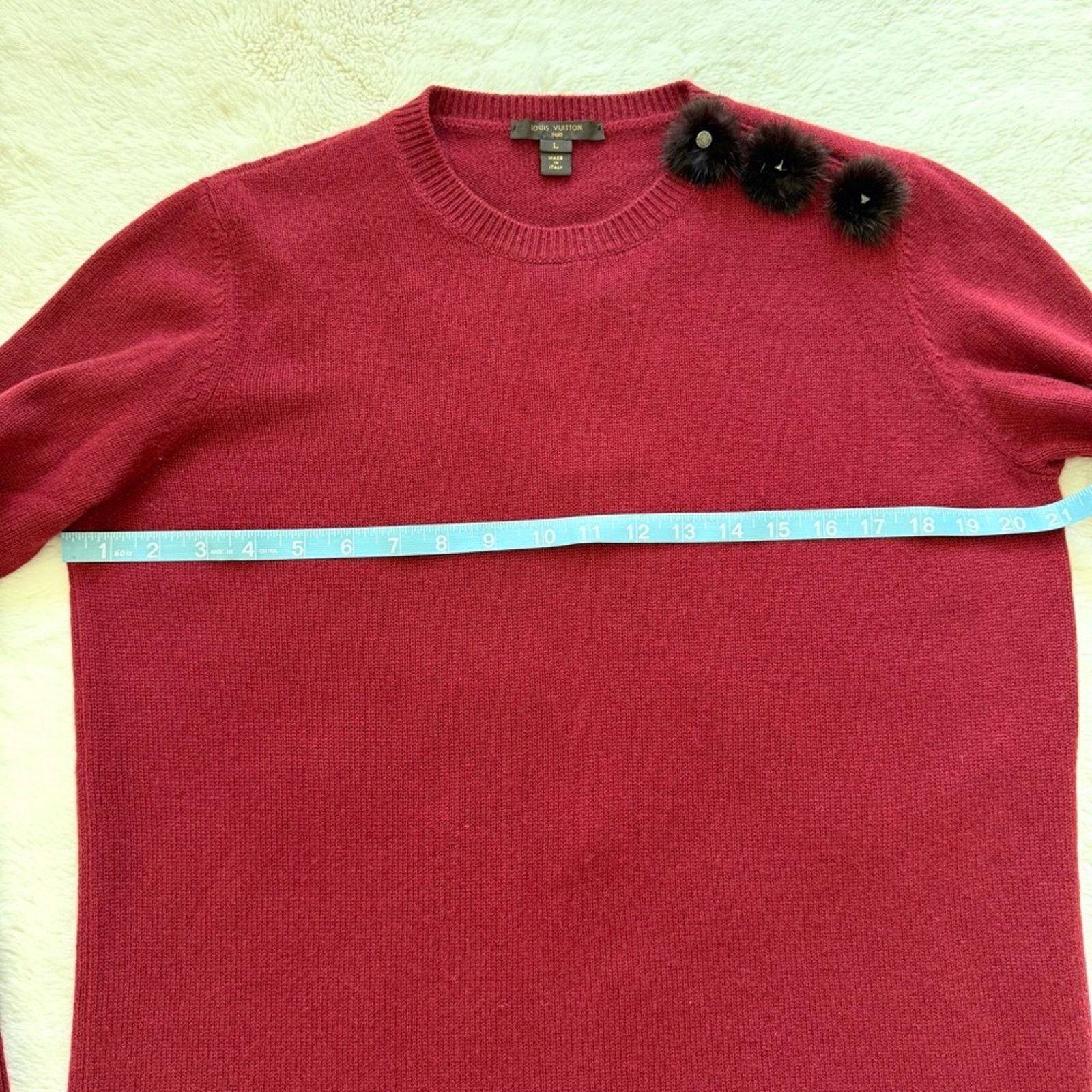 Louis Vuitton Louis Vuitton women cashmere sweater size L Authentic Size L / US 10 / IT 46 - 8 Thumbnail