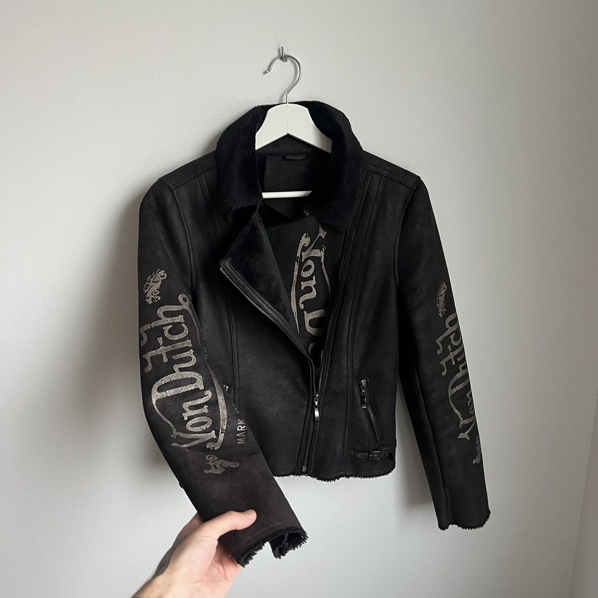 Von Dutch Vintage Von Dutch Leather Womens Jacket Size M / US 6-8 / IT 42-44 - 2 Thumbnail