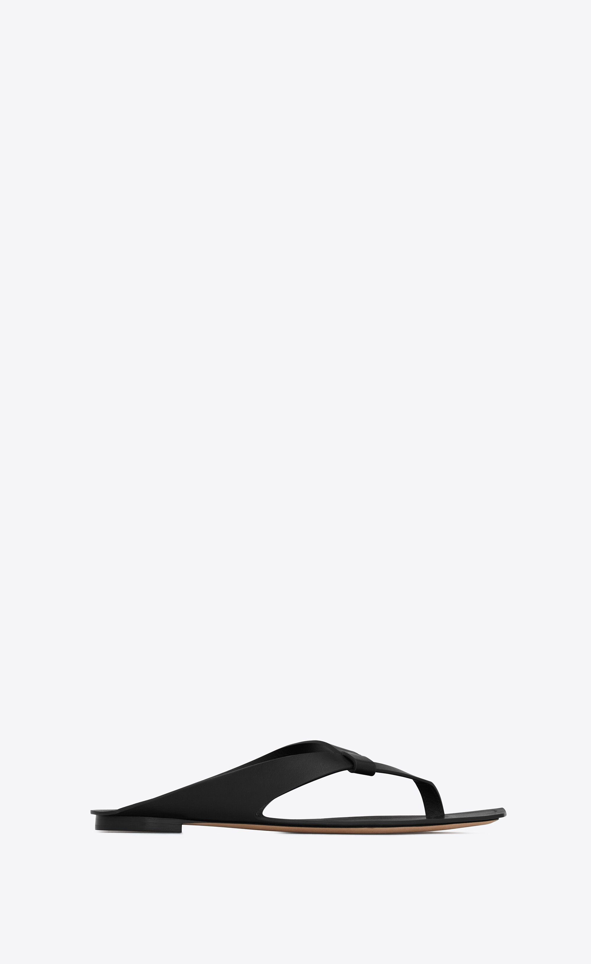 Saint Laurent Paris o1bcso1str0724 Isla Flats in Black Size US 11 / EU 44 - 1 Thumbnail