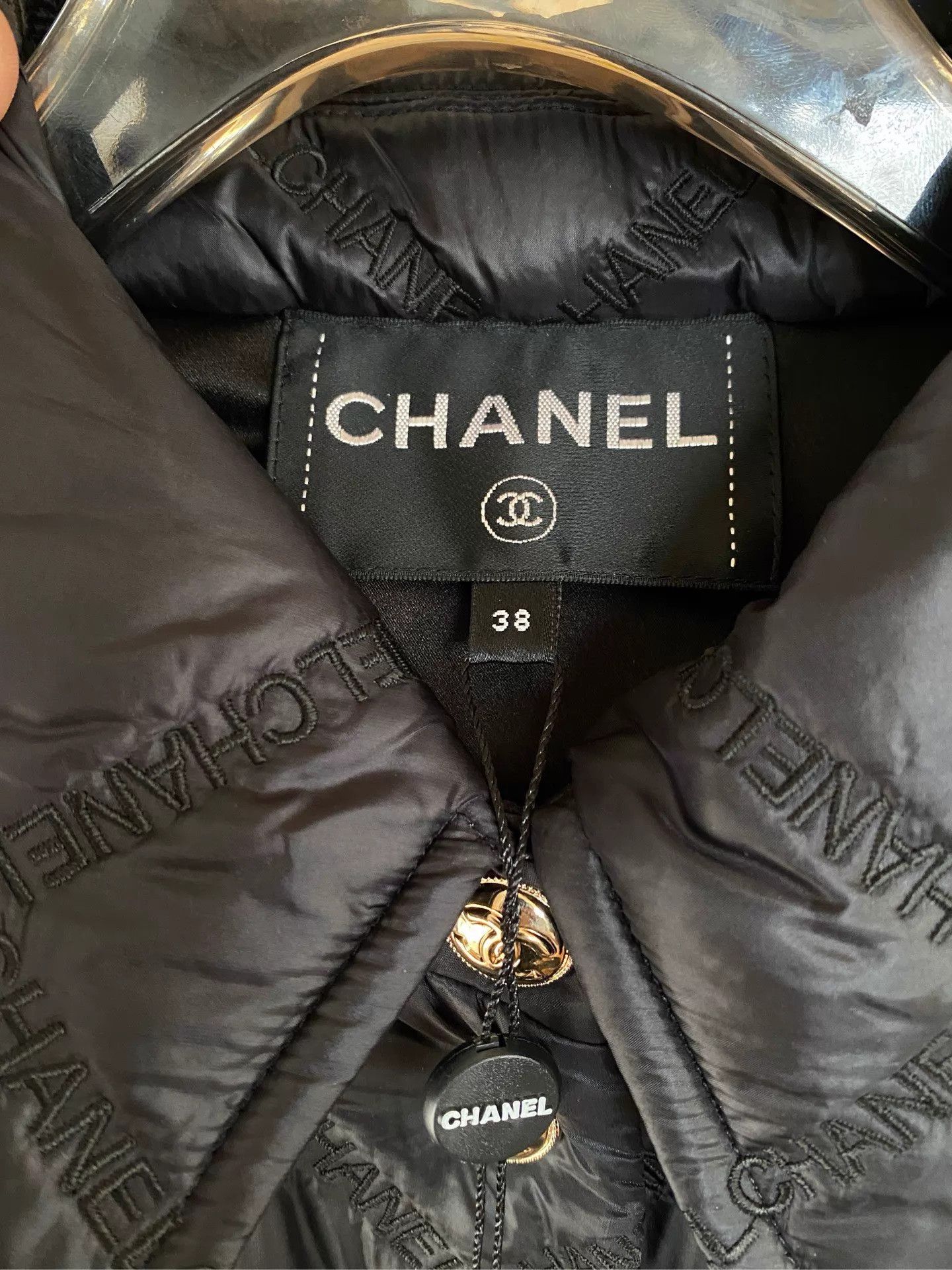 Chanel CHANEL mixed silk canvas cotton jacket 38 Size S / US 4 / IT 40 - 2 Thumbnail