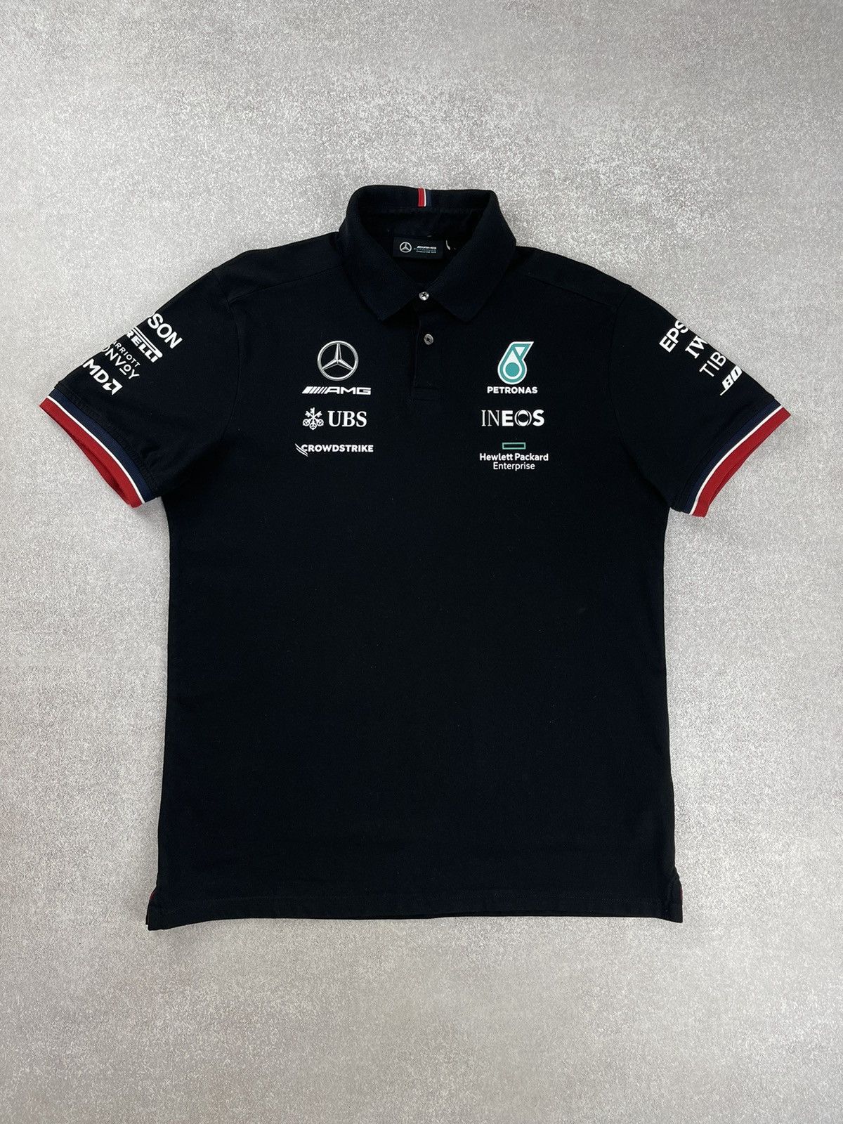 Formula 1 × Mercedes-Benz Mercedes AMG Petronans Formula One Team Racing Polo Shirt Size US L / EU 52-54 / 3 - 1 Thumbnail