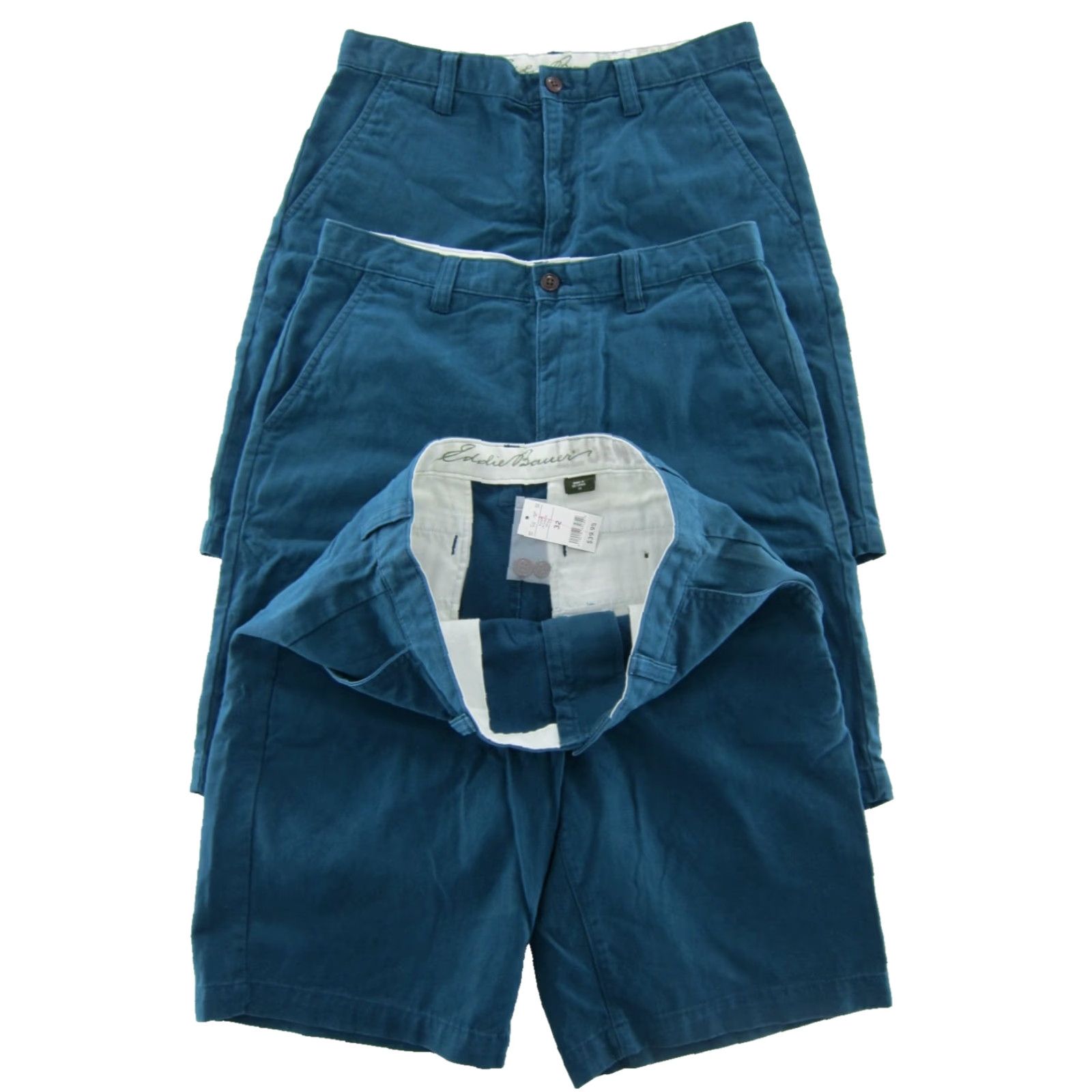 Eddie Bauer VINTAGE NWT Eddie Bauer Teal Blue 100% Cotton Chino Shorts Men 32 Size US 32 / EU 48 - 4 Thumbnail
