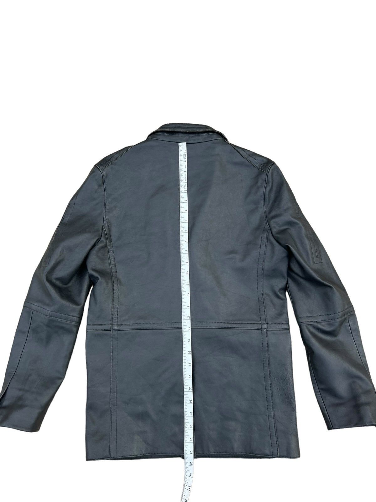 PPFM PPFM Patina Black Cowhide Leather Blazer Coat Jacket Size US M / EU 48-50 / 2 - 5 Thumbnail