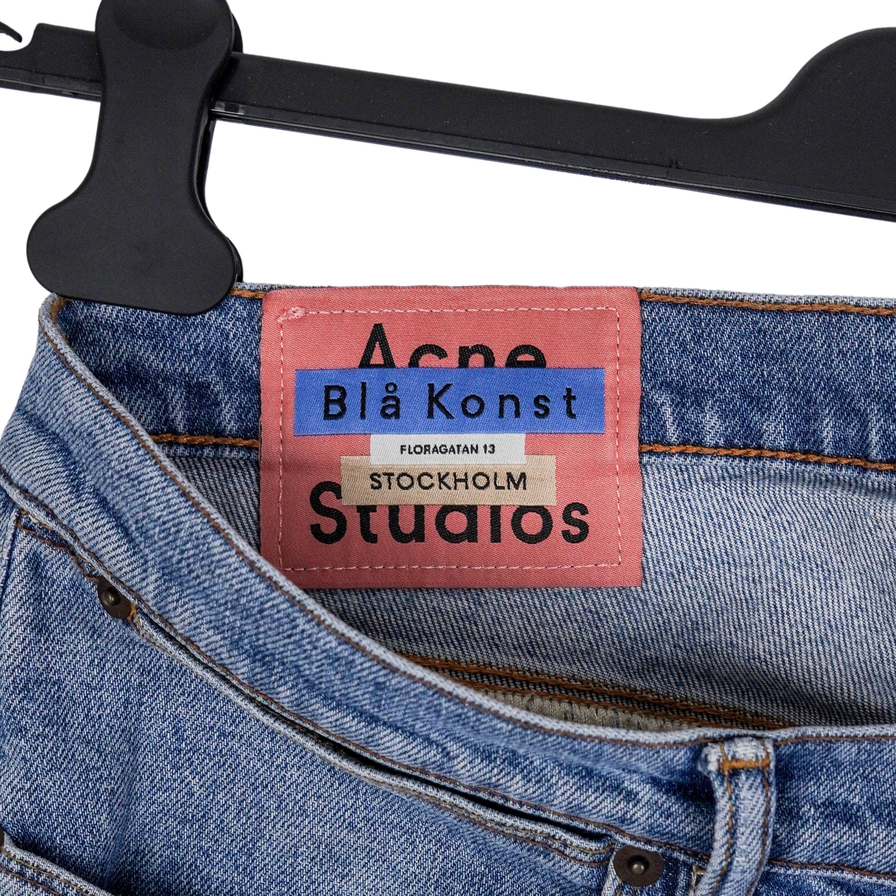Acne Studios Acne Studios Bla Konst Max Mid Blue Distressed Pants Jeans Size US 32 / EU 48 - 6 Thumbnail