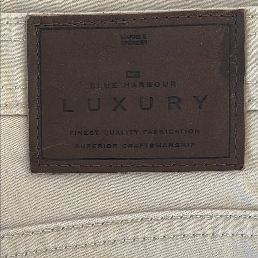 NBDN Nobrandedon Blue Harbour Luxury Men's khaki Pants size 34x29 Size US 34 / EU 50 - 3 Thumbnail